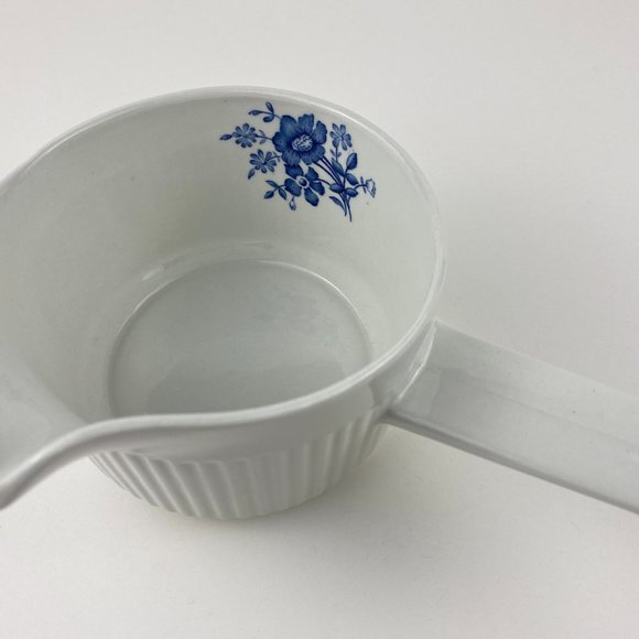 Johnson Bros Scandia Blue gravy boat, vintage ironstone sauce jug - Picture 1 of 7